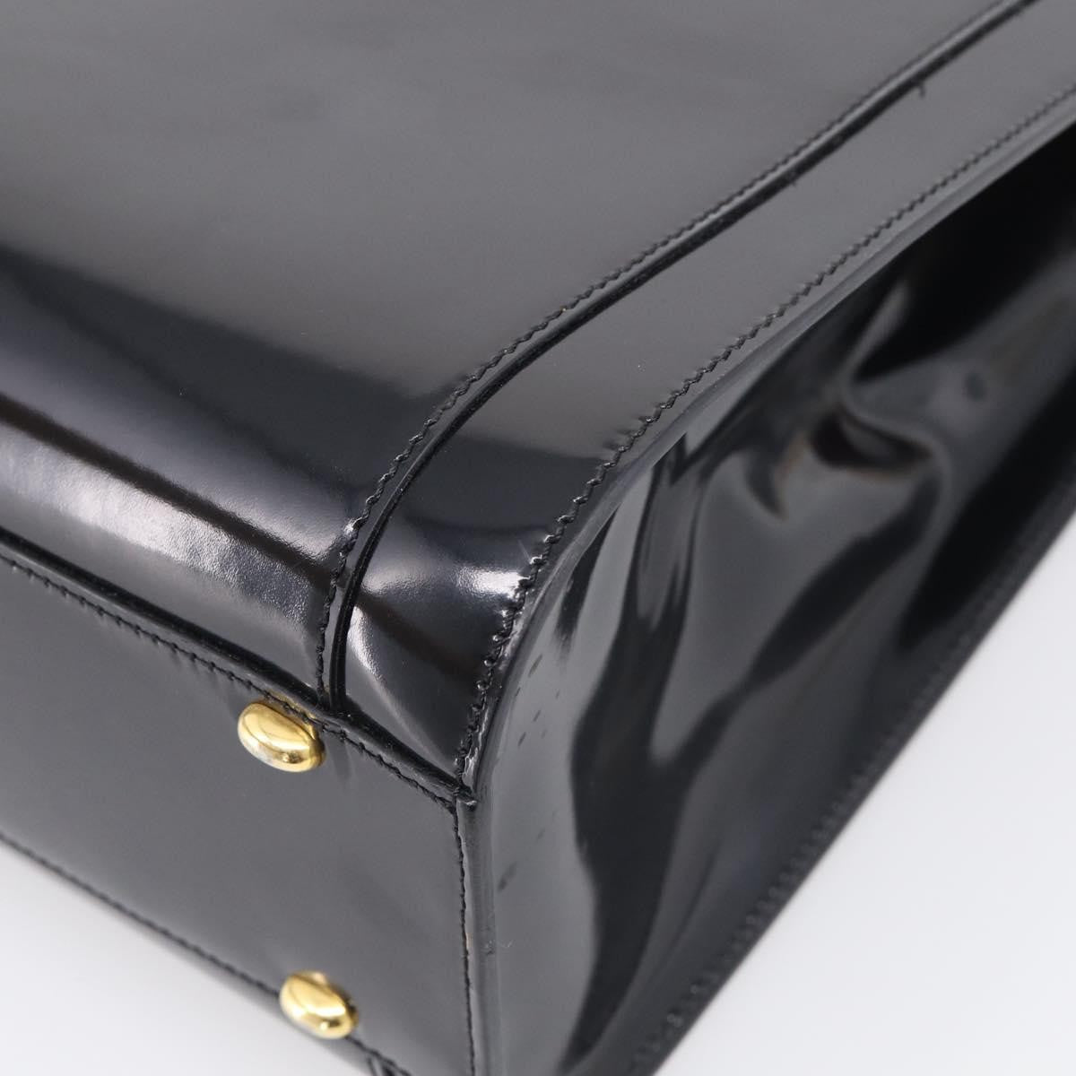 Celine Tote Leather, Black, Patent Leather, Tote Bag