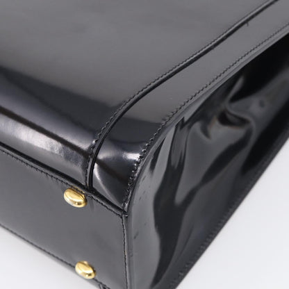 Celine Tote Leather, Black, Patent Leather, Tote Bag