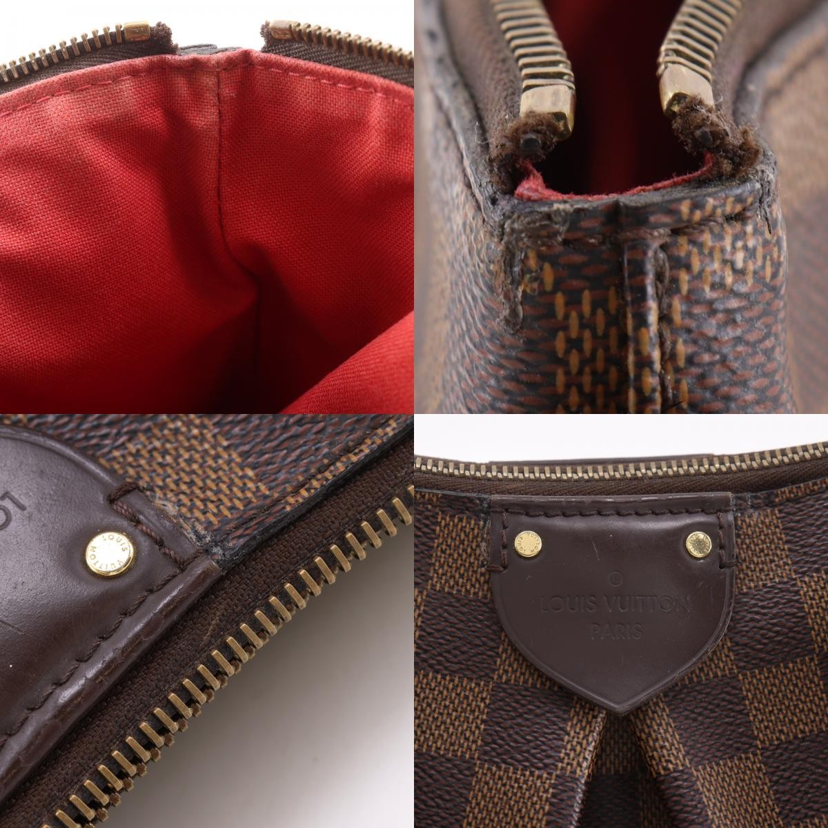 Louis Vuitton Siena Damier, Brown, Canvas, Handbag