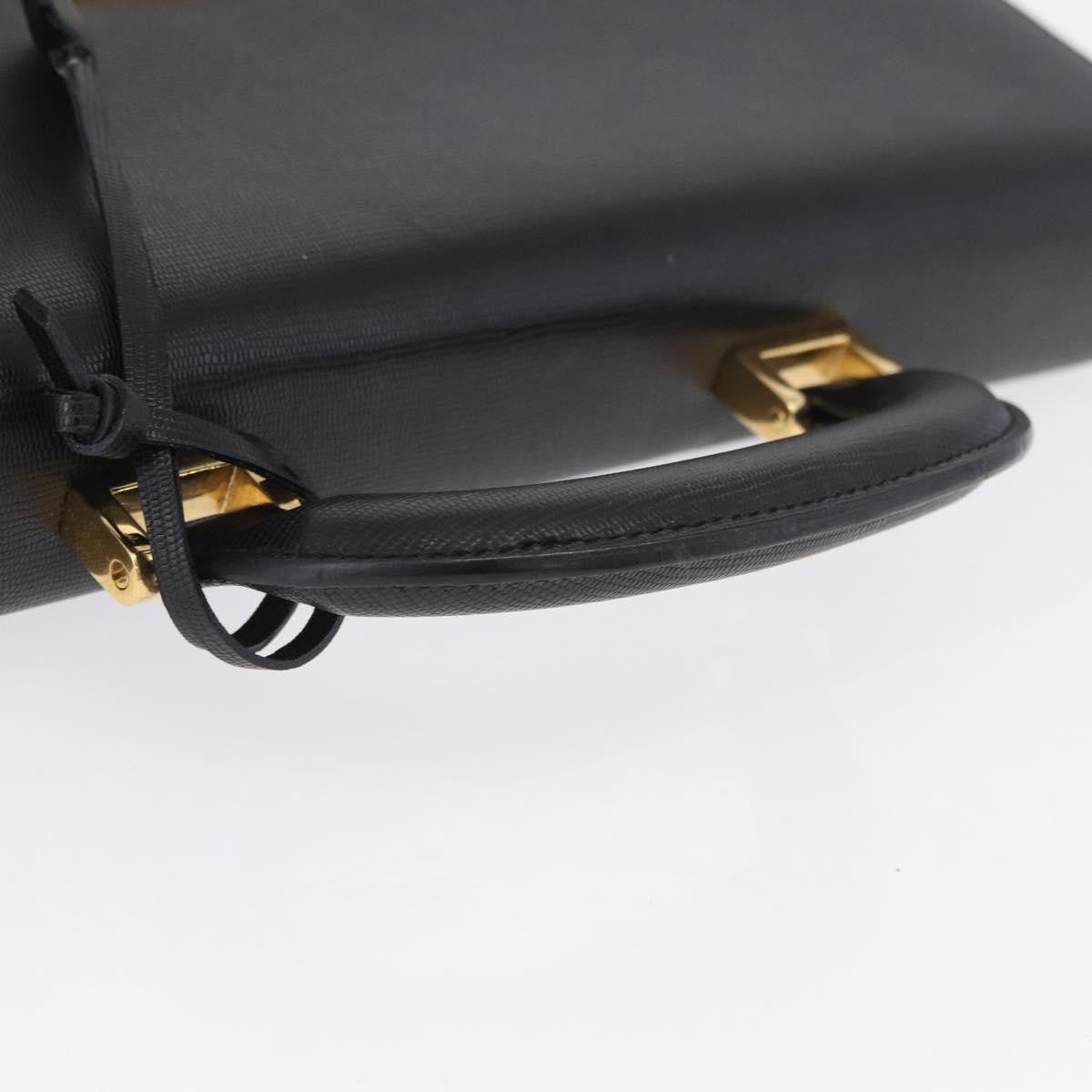 Celine Cartable Business Leather, Black, Leather, Briefcase