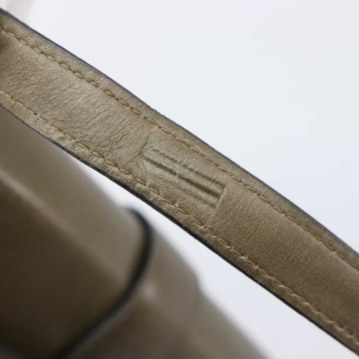 Celine Shoulder Leather, Khaki, Leather, Shoulder Bag