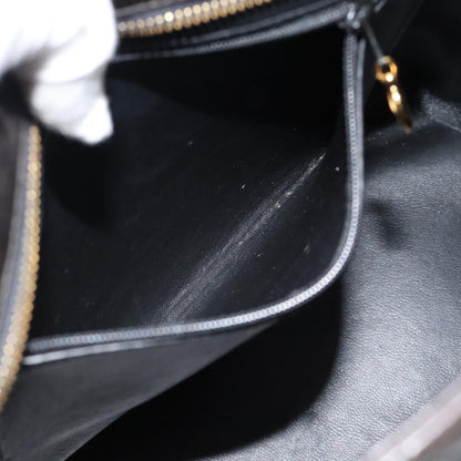Chanel Matelassé Lambskin leather, Black, Leather, Tote Bag