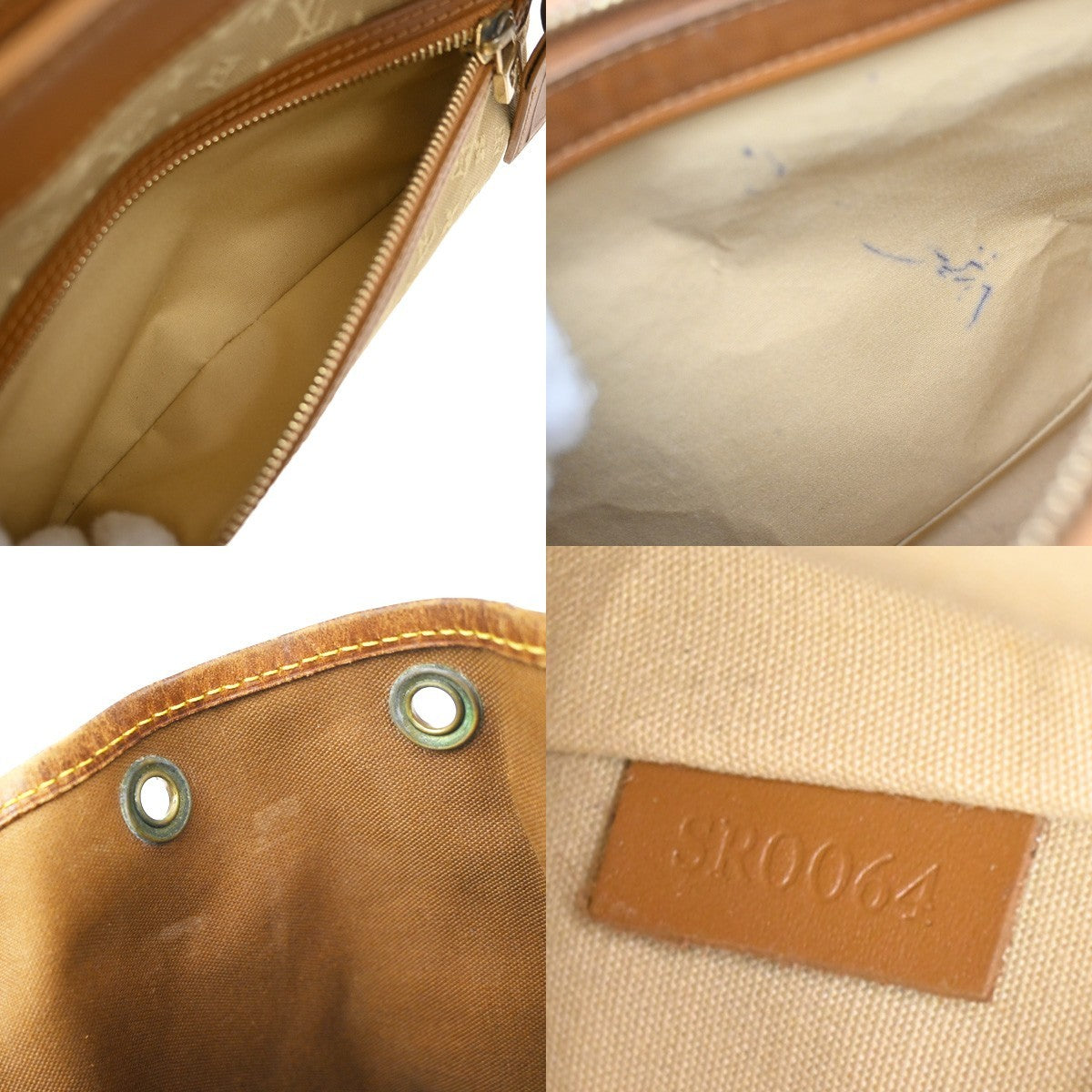 Louis Vuitton Lucille Mini Lin, Beige, Canvas, Handbag
