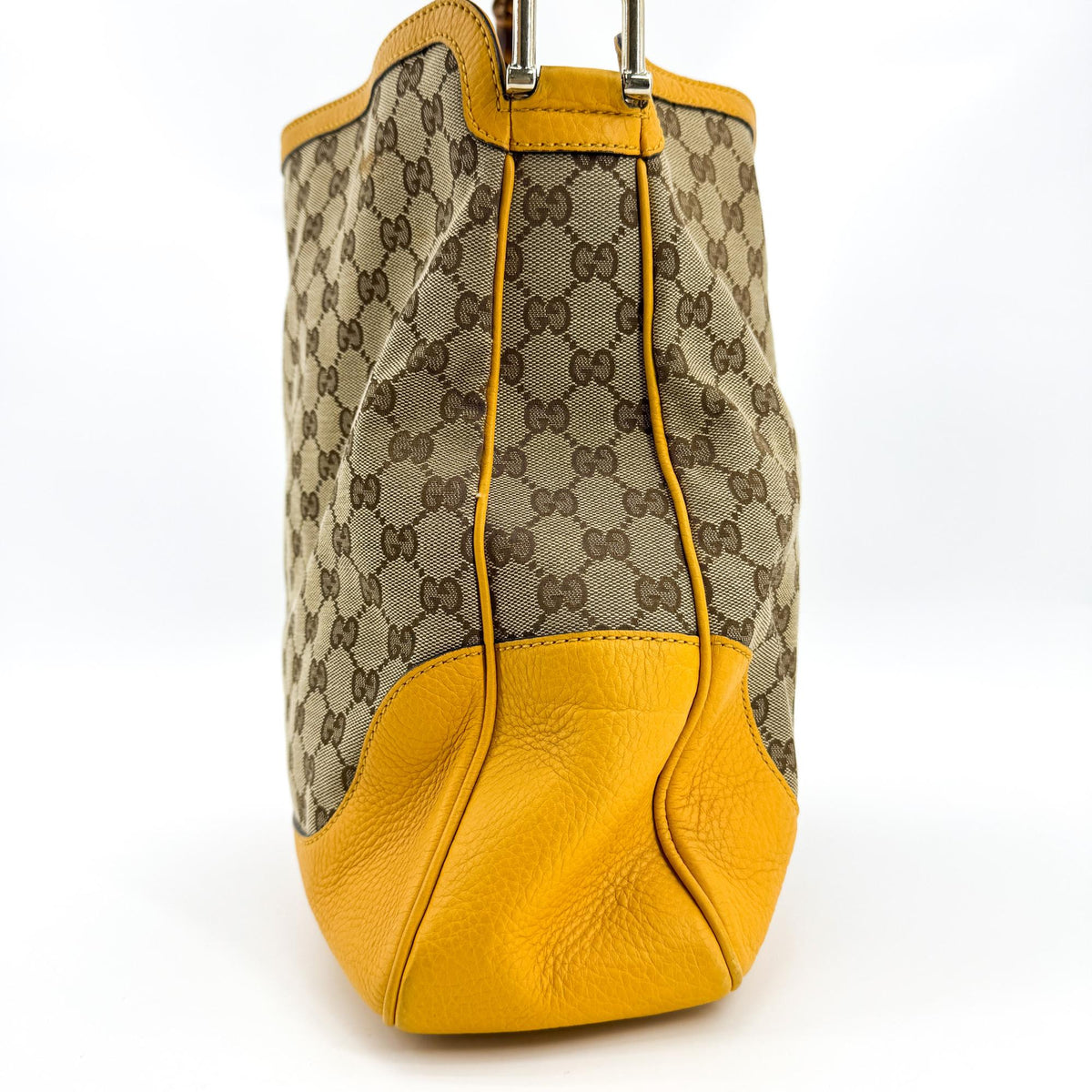 Gucci Diana Bamboo GG Canvas, Brown, Canvas, Shoulder Bag
