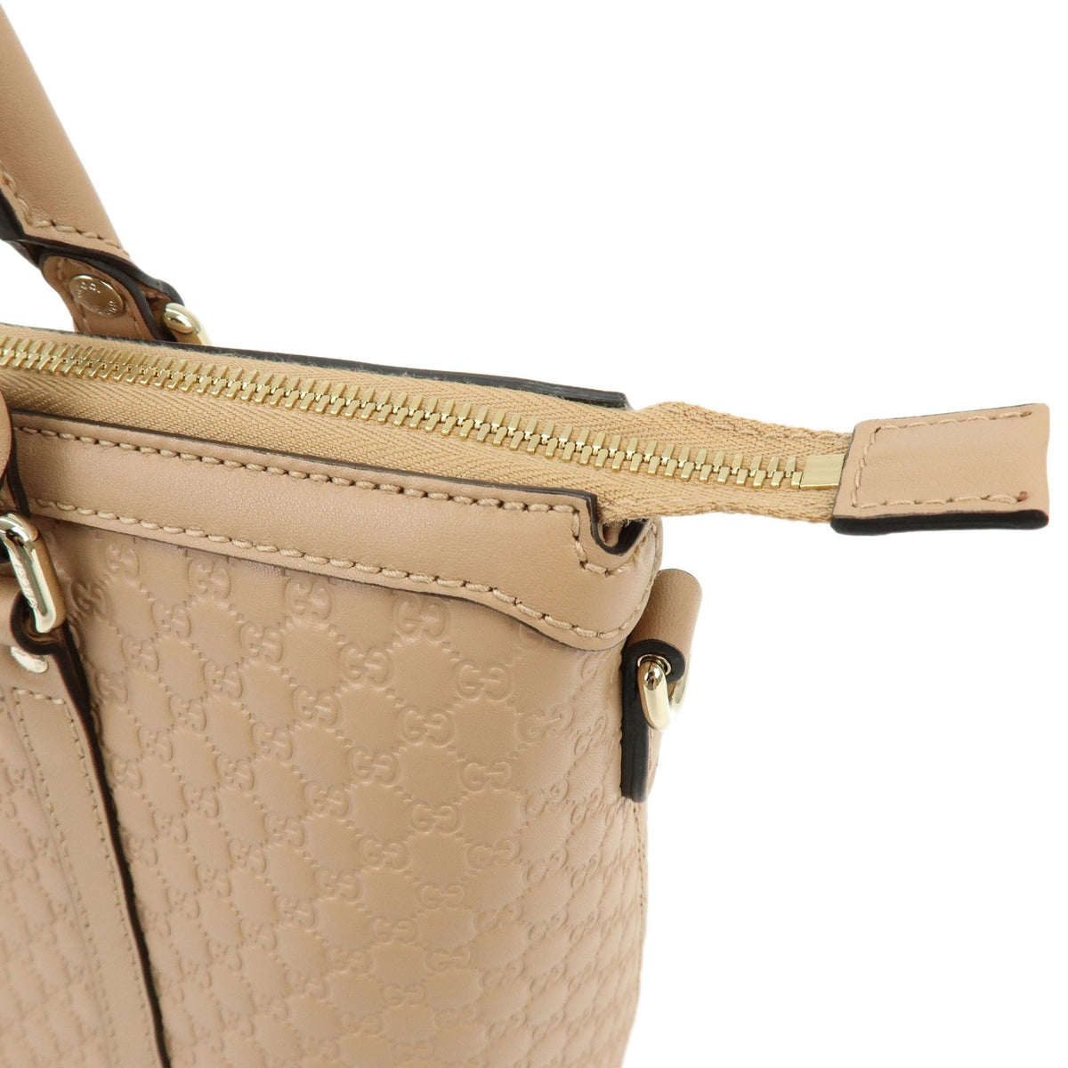 Gucci Margaux Microguccissima Leather, Beige, Leather, Tote Bag