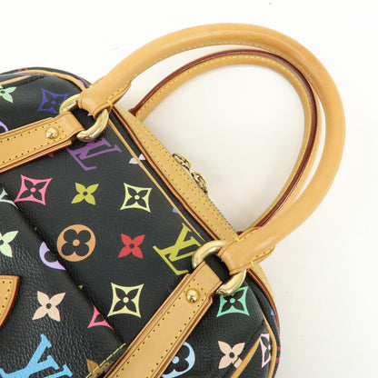 Louis Vuitton Priscilla Monogram Multicolor, Black, Canvas, Handbag