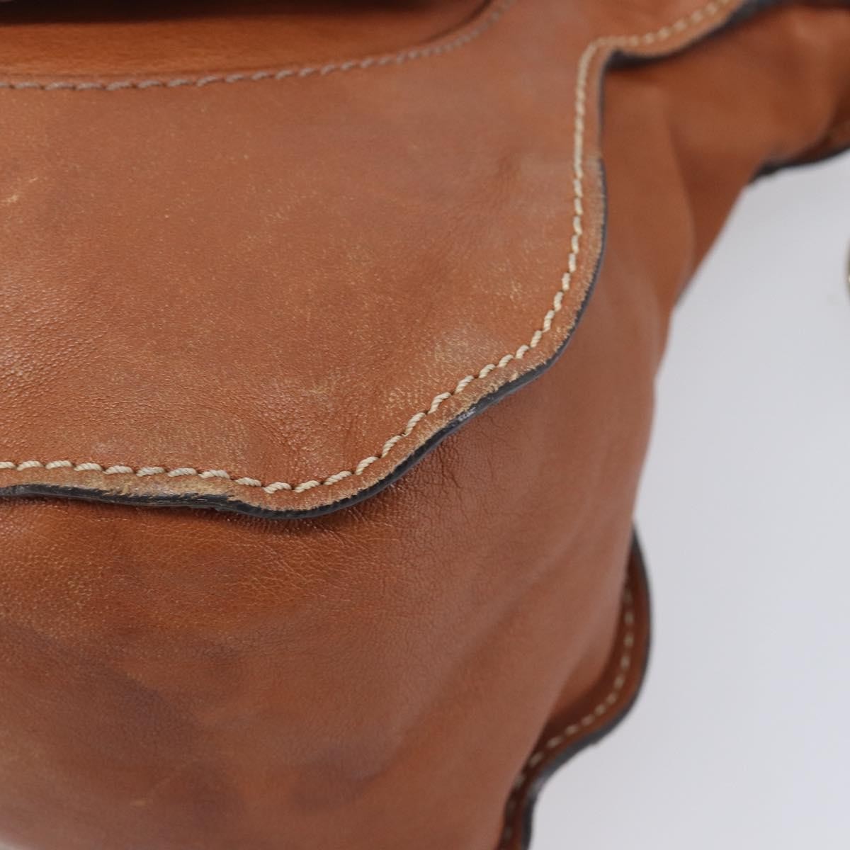Chloe Marcie Satchel Leather, Brown, Leather, Handbag