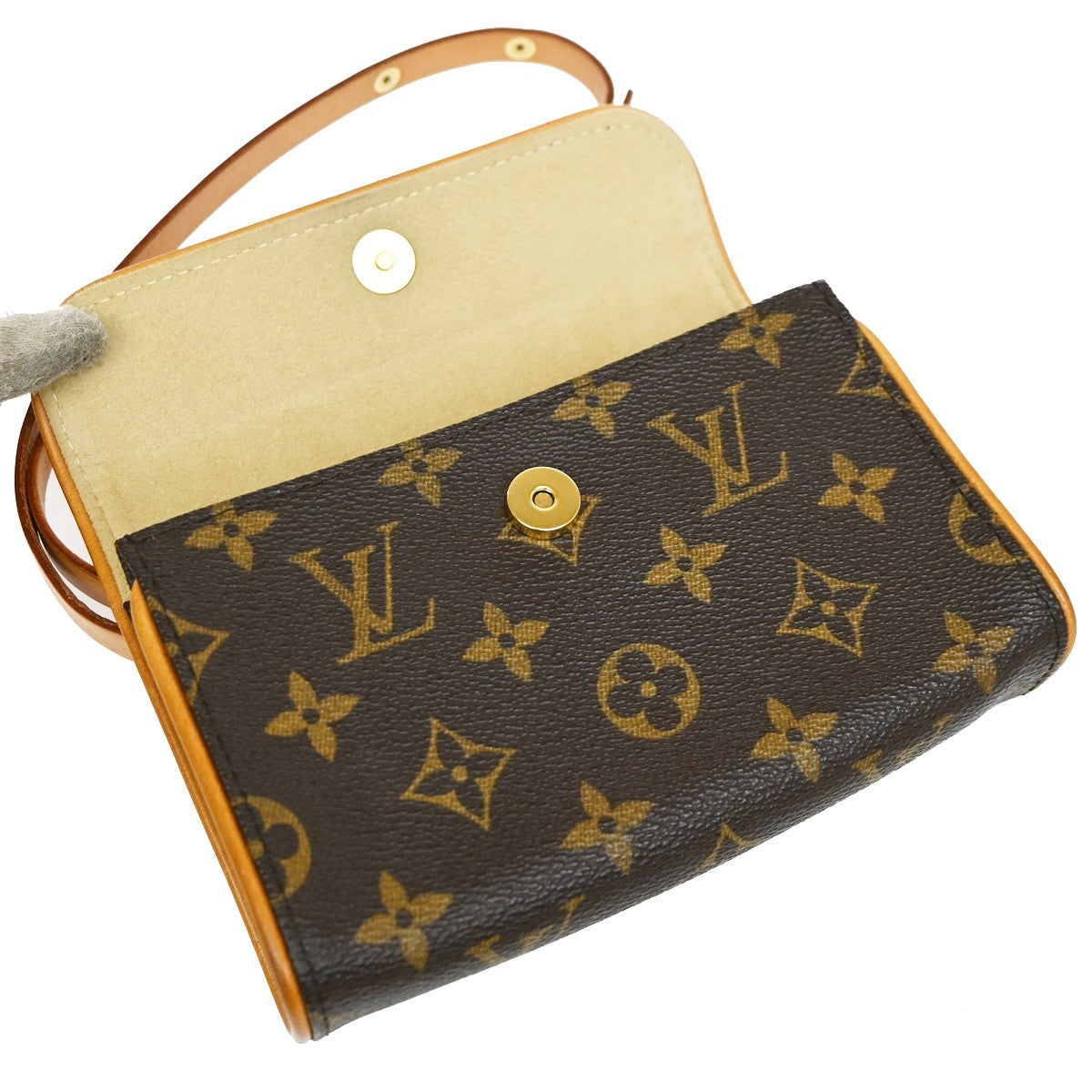 Louis Vuitton Florentine Waist Monogram Canvas, Brown, Canvas, Handbag