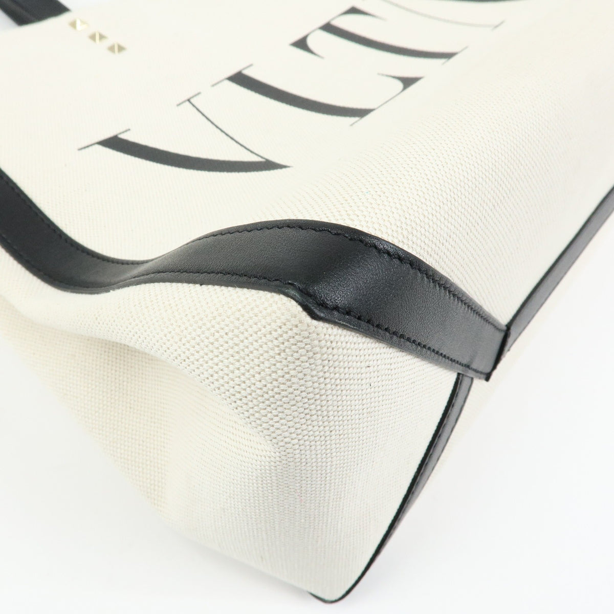 Valentino Garavani Grande Plage VLTN Canvas, Beige, Canvas, Tote Bag