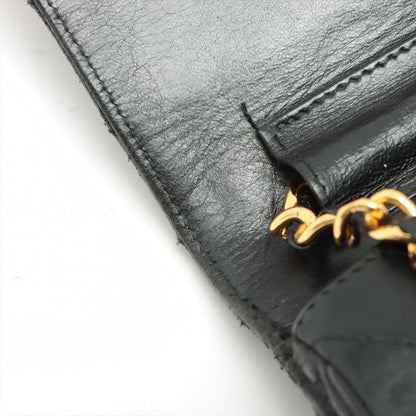 Chanel V-Stich, Black, Leather, shoulder