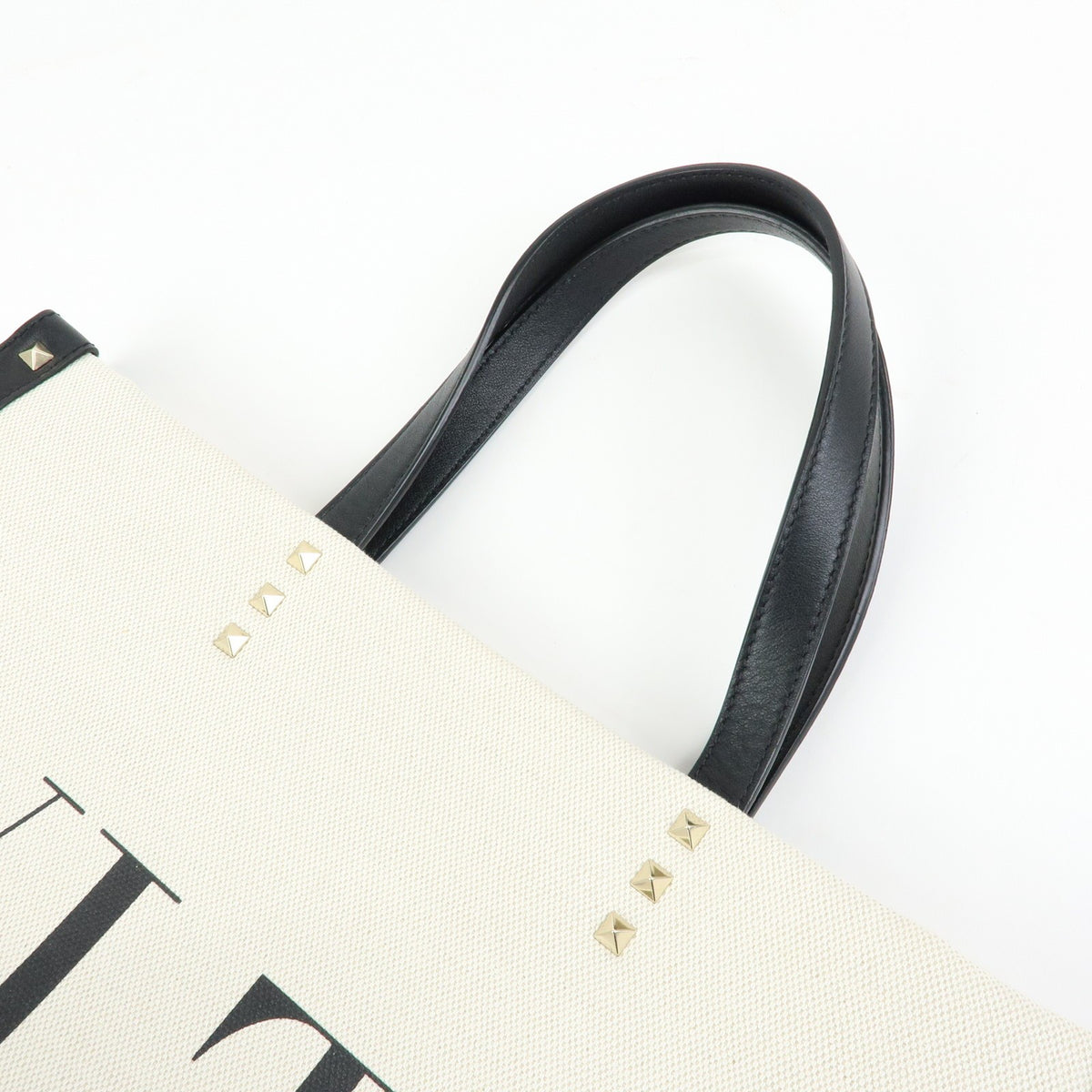 Valentino Garavani Grande Plage VLTN Canvas, Beige, Canvas, Tote Bag