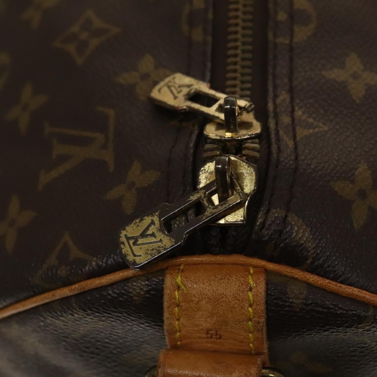 Louis Vuitton Keepall Bandouliere Bag Monogram Canvas, BROWN, CANVAS, Travel bag