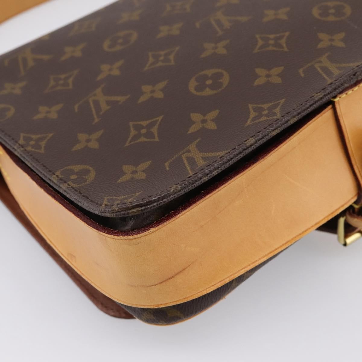 Louis Vuitton Cartouchiere Monogram, Brown, Canvas, Shoulder Bag