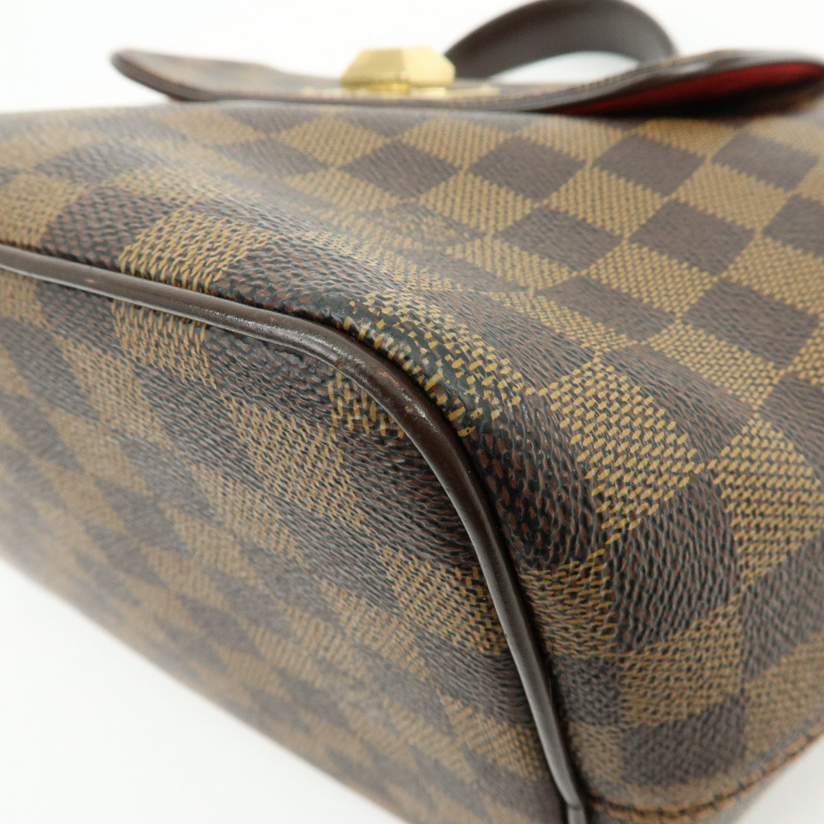 Louis Vuitton Bergamo Damier, Brown, Canvas, Handbag