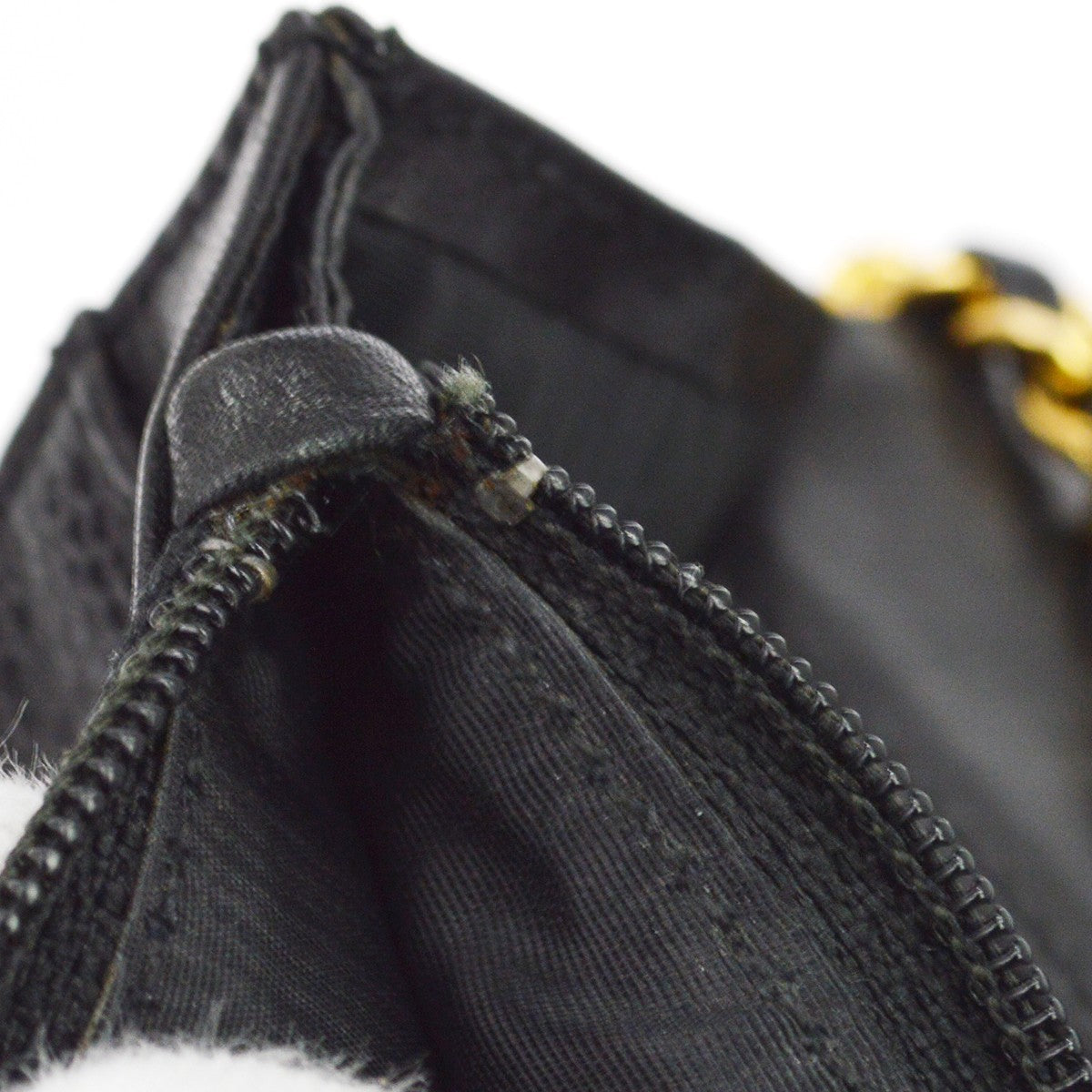 Chanel Vintage Timeless Wallet on Chain Caviar, Black, Leather, Crossbody Bag