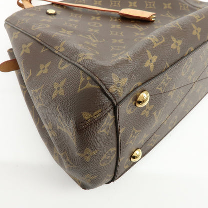 Louis Vuitton Montaigne Monogram Canvas, Brown, Canvas, Handbag