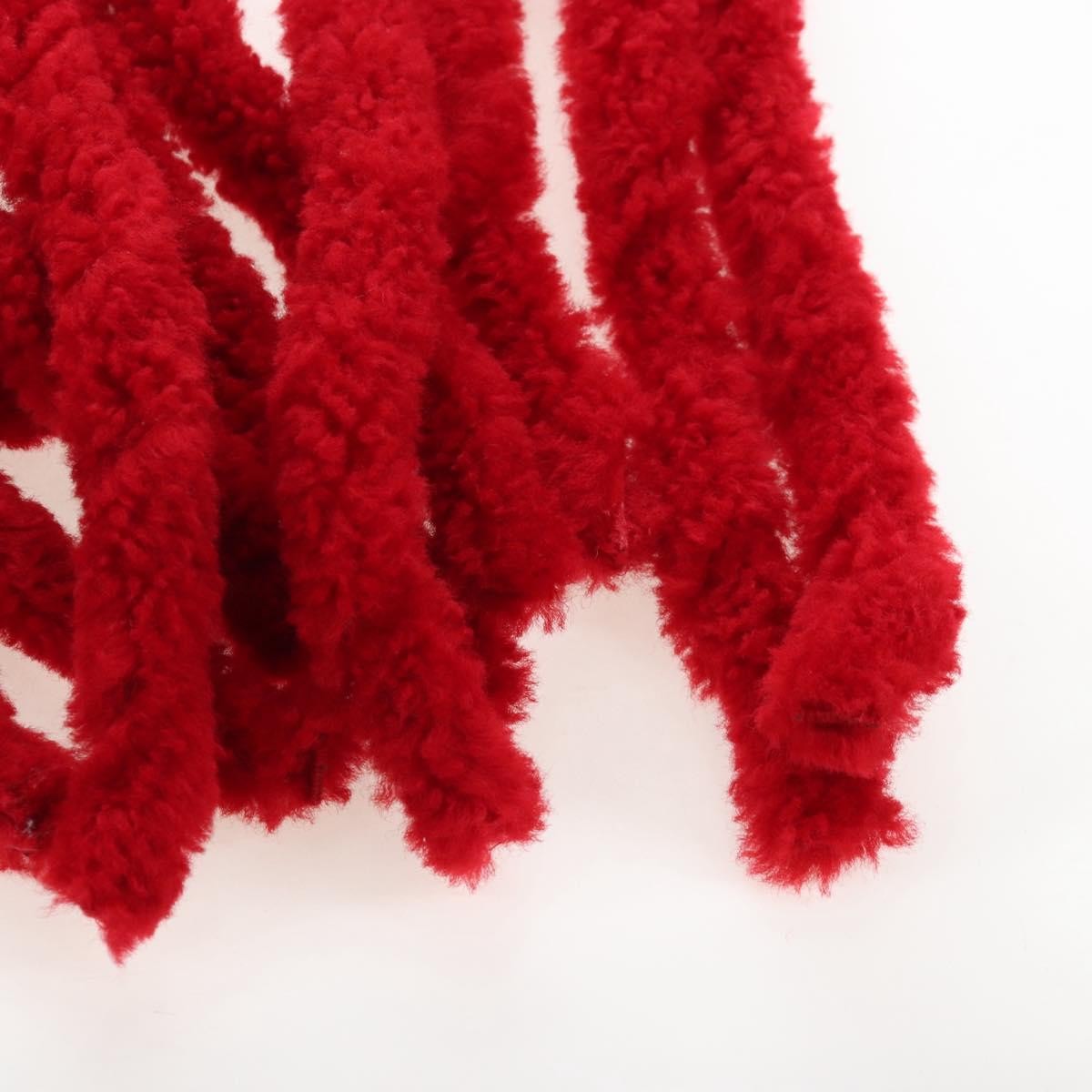 Bottega Veneta The Fringe Leather, Red, Textile, Clutch