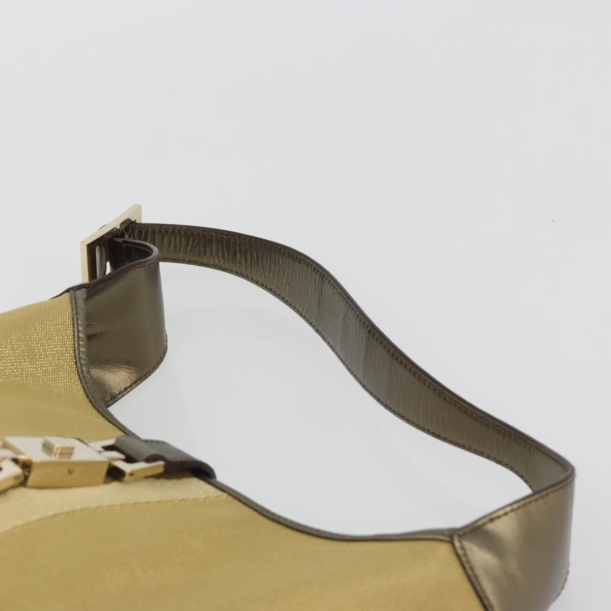 Gucci Web Jackie O Hobo Canvas, Gold, Canvas, Shoulder Bag