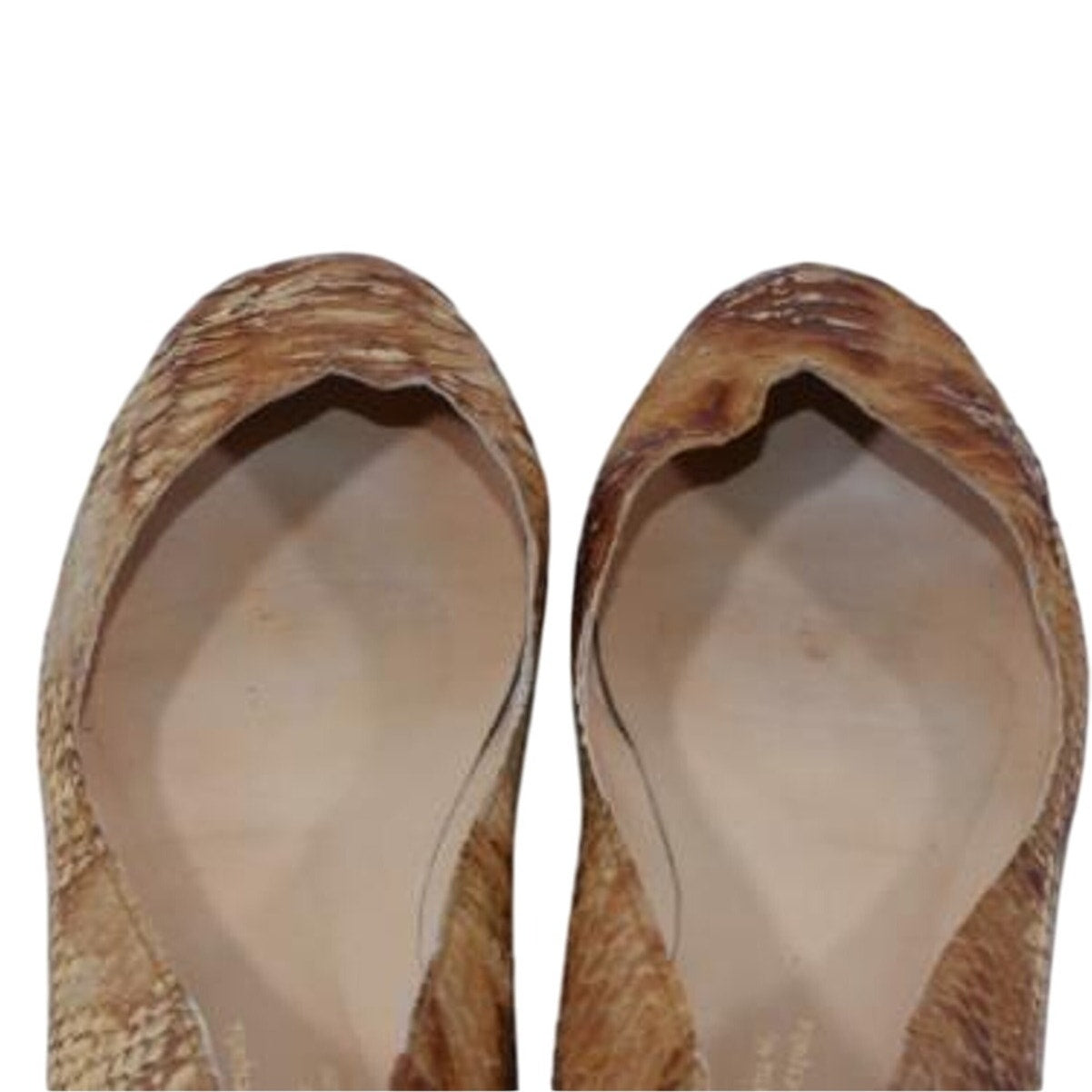 Pedro Garcia Ballet Flats 11 US Bronze Brown