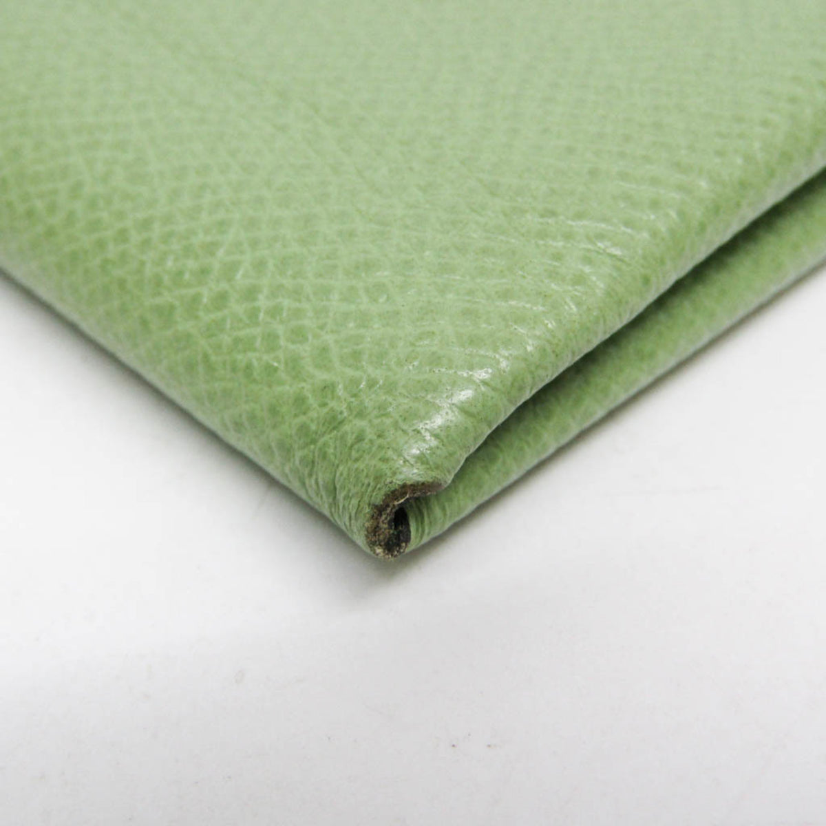 Hermes Calvi Duo Card Holder Epsom, Green, Leather, Card Holder