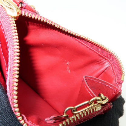 Louis Vuitton Pochette Clés Patent Leather, Red, Patent Leather, Wallet