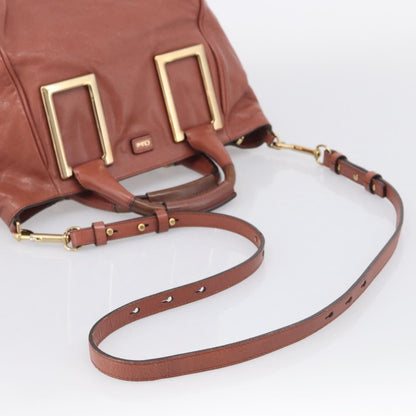 Chloe Ethel Leather, Pink, Leather, Handbag