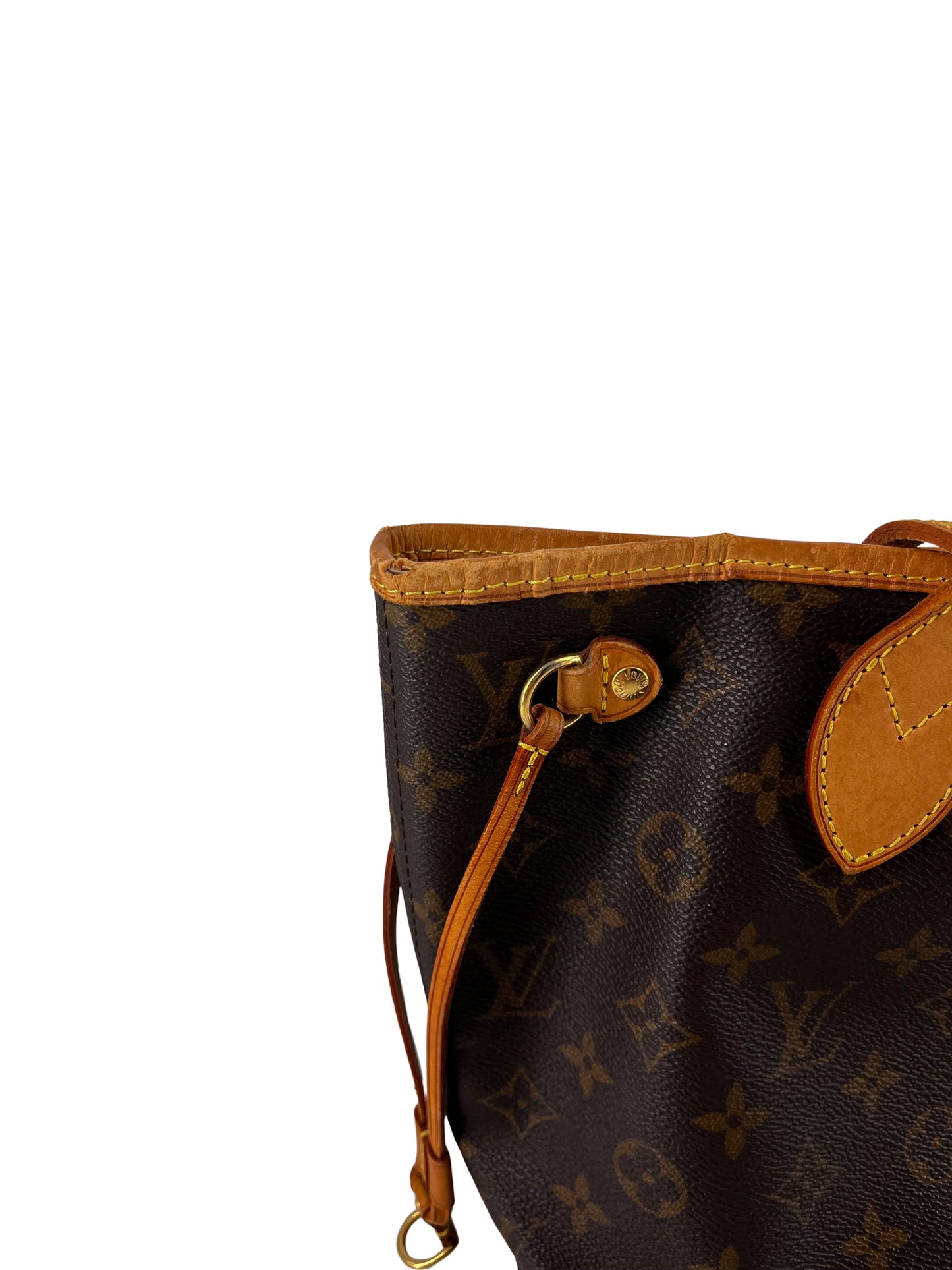 Louis Vuitton Neverfull PM, Brown, Canvas, tote