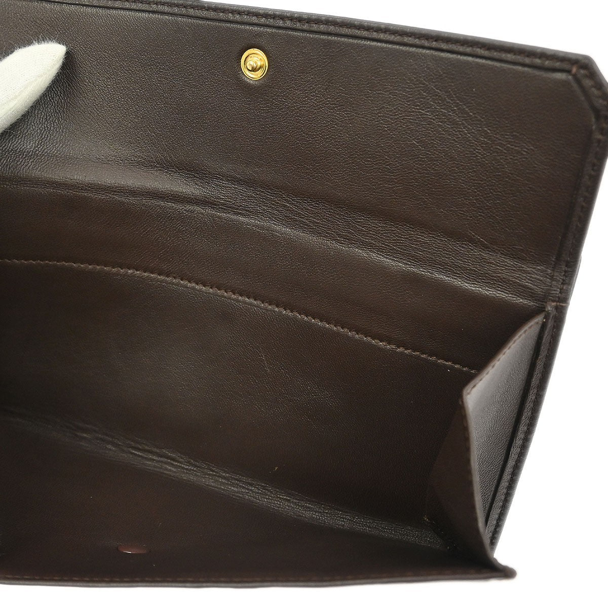 Loewe Anagram Leather, Brown, Leather, Wallet