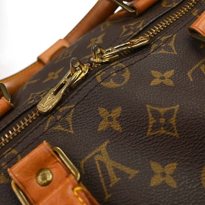 Louis Vuitton Keepall Monogram Canvas, Brown, Canvas, Travel Bag