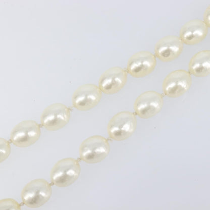 Chanel CC Pearl Metal and Pearls, White, Pearl, Necklace
