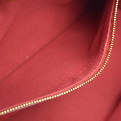 Louis Vuitton Wilshire Monogram Vernis, Red, Patent Leather, Handbag