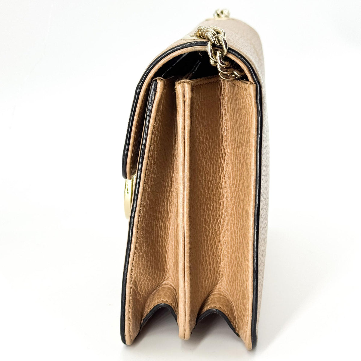 Gucci Interlocking Leather, Brown, Calfskin, Shoulder Bag