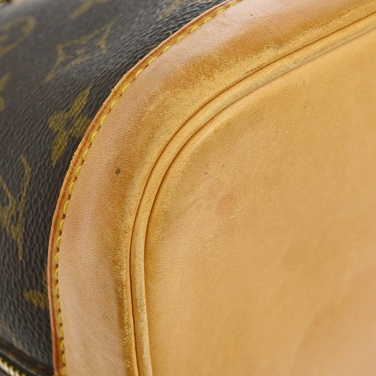 Louis Vuitton Alma Monogram Canvas, Brown, Canvas, Handbag