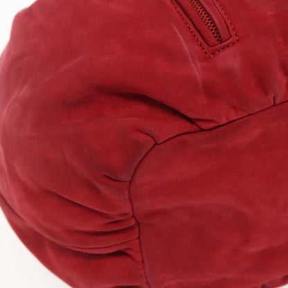 Loewe Anagram Leather, Red, Suede, Shoulder Bag
