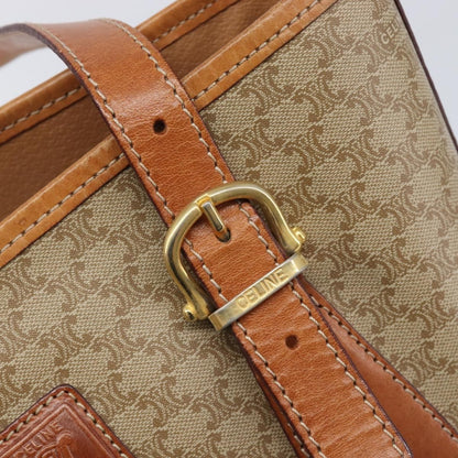 Celine Macadam Canvas and Leather, Beige, Canvas, Tote Bag