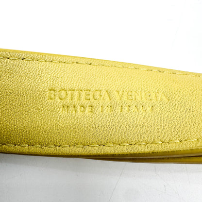 Bottega Veneta Cassette Belt Maxi Intrecciato Leather, Yellow, Leather, Clutch