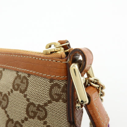 Gucci Zip Wristlet GG Canvas, Beige, Canvas, Clutch