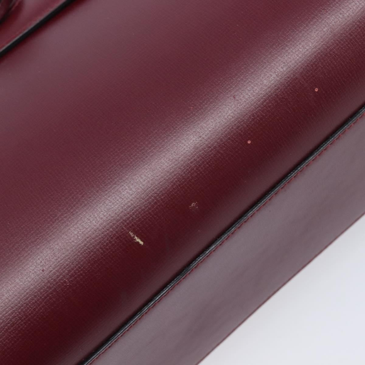 Cartier Must de cartier Leather, Burgundy, Leather, Shoulder Bag