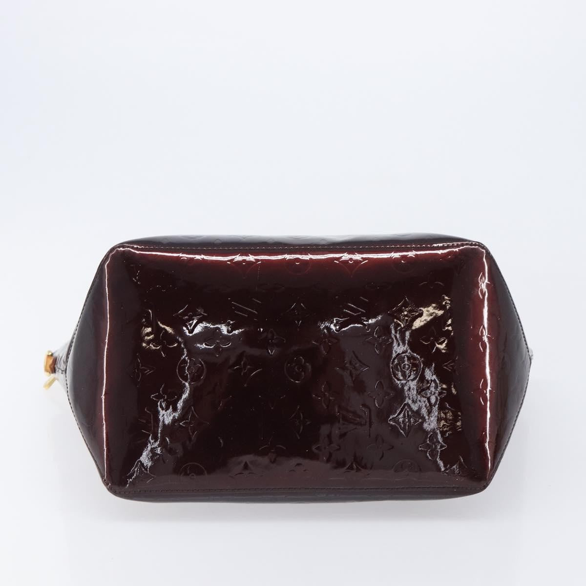 Louis Vuitton Bellevue Monogram Vernis, Burgundy, Patent Leather, Handbag