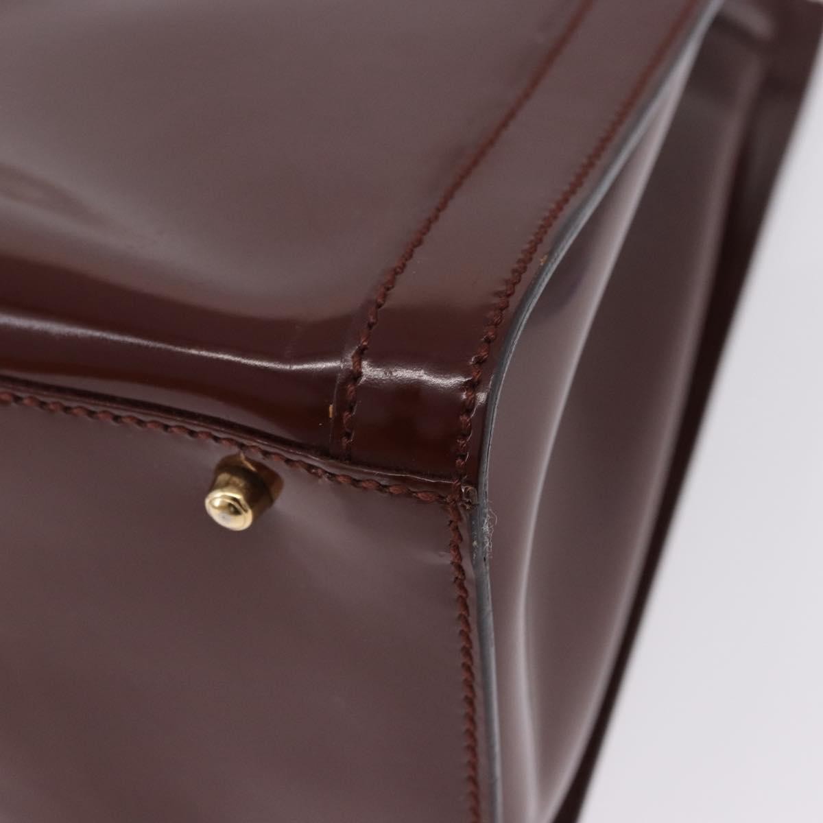 Gucci Diana NM Logo Bamboo Handle Tote Patent leather, Brown, Patent Leather, Tote Bag