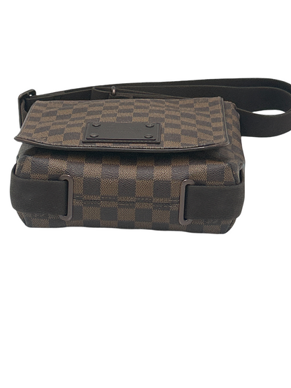 Louis Vuitton Brooklyn Handbag Damier, Brown, Canvas, Crossbody Bag