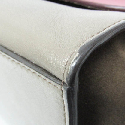 Celine Tricolor Trapeze Leather, Multicolour, Leather, Handbag
