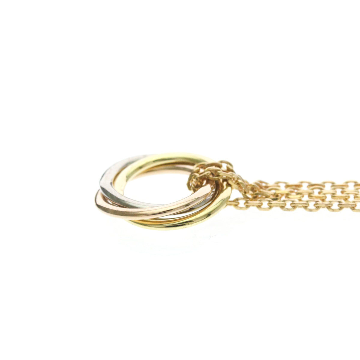 Cartier Trinity Choker 18K Tricolor Gold, Gold, Gold, Necklace