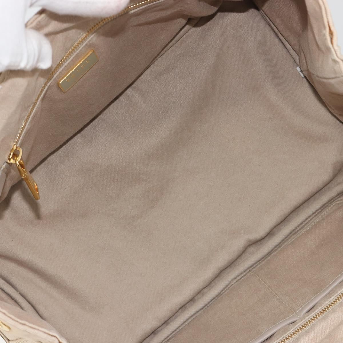Prada Canapa Canvas, Beige, Canvas, Tote Bag