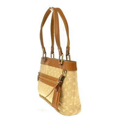 Louis Vuitton Lucille Mini Lin, Beige, Canvas, Handbag