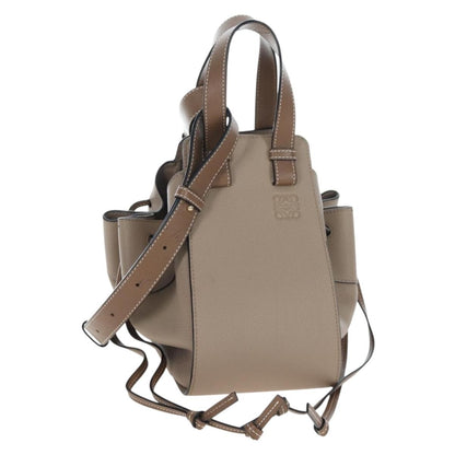 Loewe Hammock Leather, Beige, Leather, Handbag