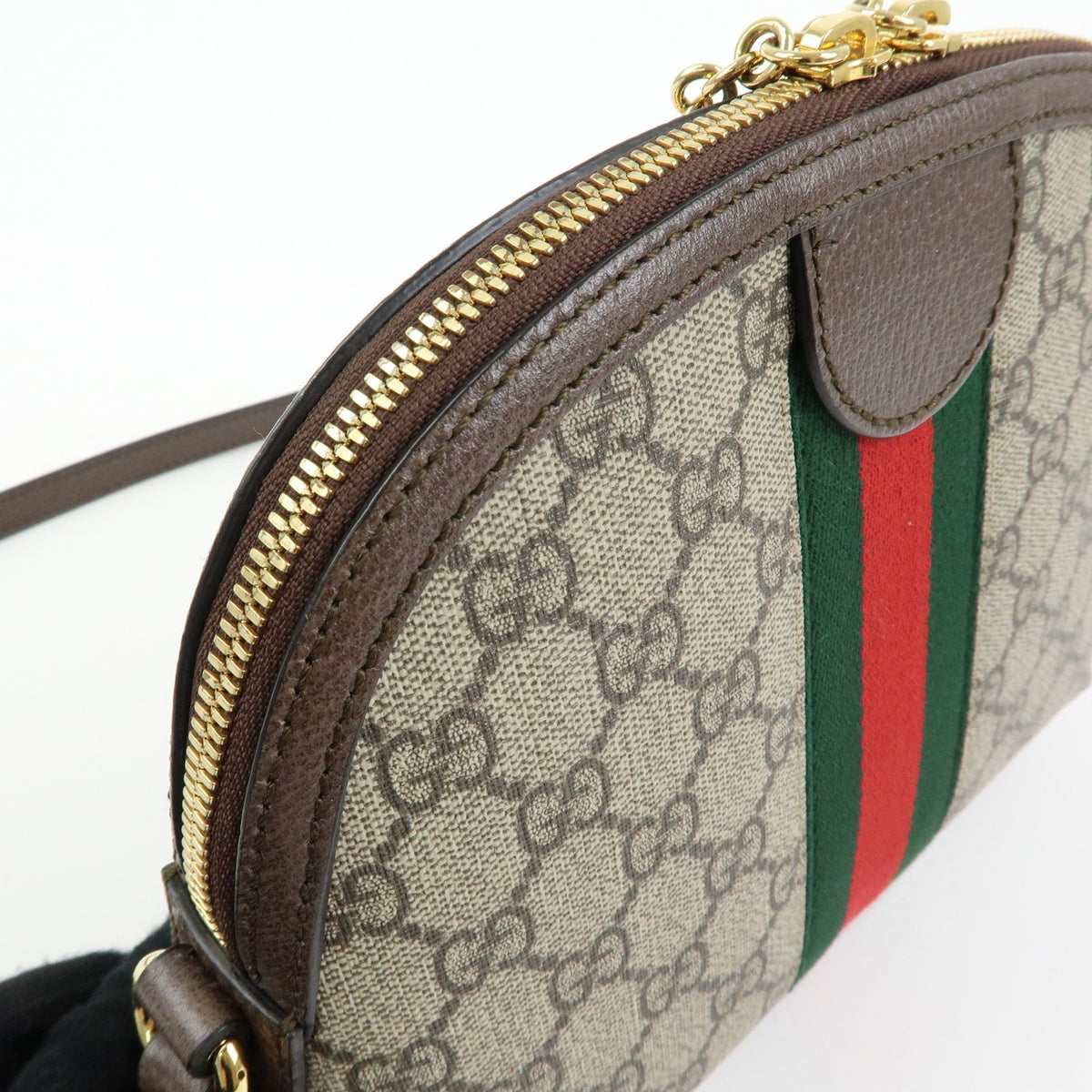 Gucci Ophidia Dome GG Coated Canvas, Beige, Canvas, Shoulder Bag
