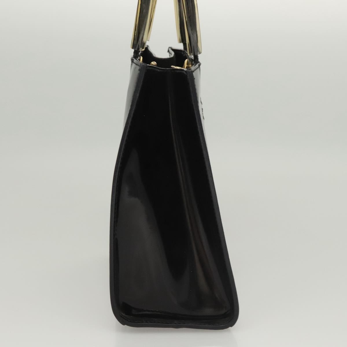 Salvatore Ferragamo Vintage Patent leather, Black, Patent Leather, Handbag