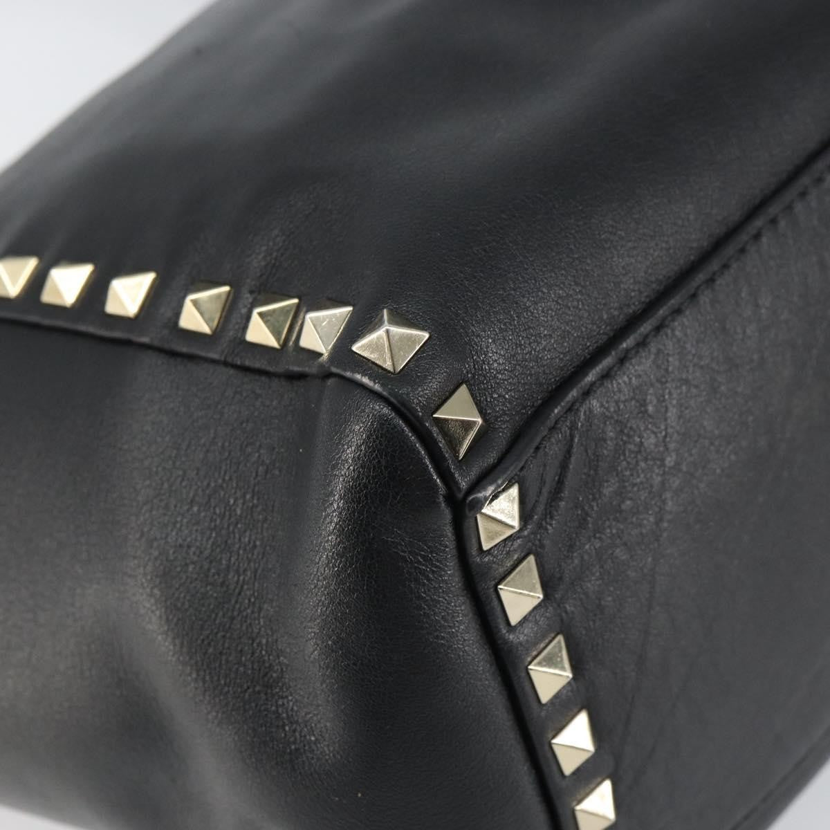 Valentino Garavani Rockstud Tote Soft Leather, Black, Leather, Tote Bag