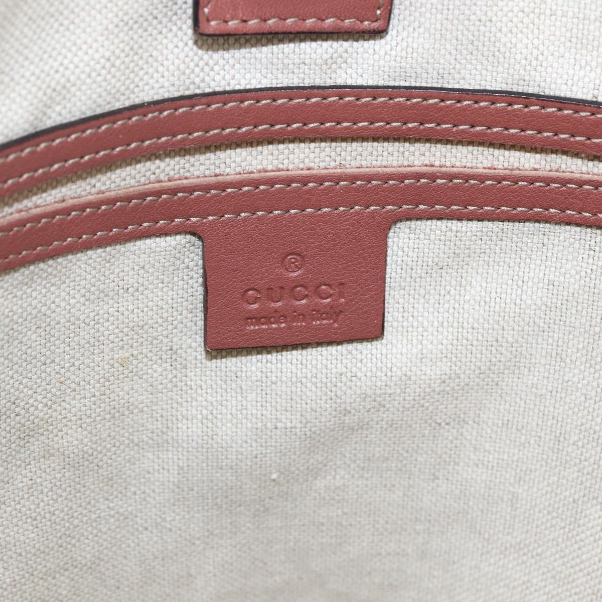 Gucci Joy Plus Tote GG Coated Canvas with Leather, Beige, Canvas, Tote Bag